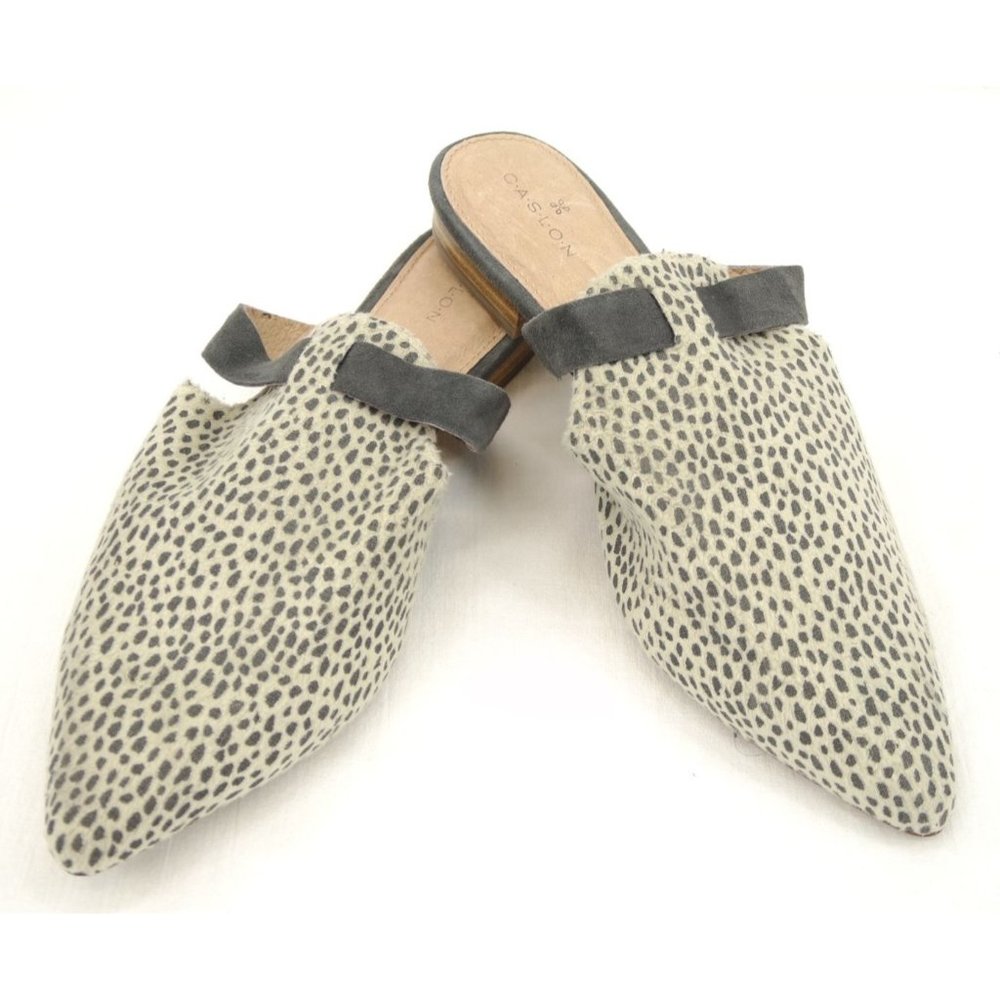 NEW Caslon Jame Leopard Print Mules in sz 7M